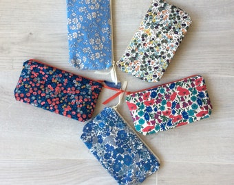 Small Liberty pencil case, makeup bag, bag kit, small pencil case