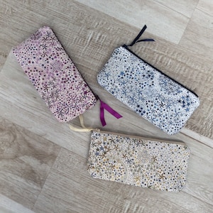 Trousse, trousse scolaire, trousse à crayons, trousse écolier, Liberty, trousse de sac, trousse à maquillage, pochette