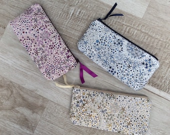 Pencil case, school pencil case, pencil case, school pencil case, Liberty print, bag pouch, makeup bag, pouch, ready to ship