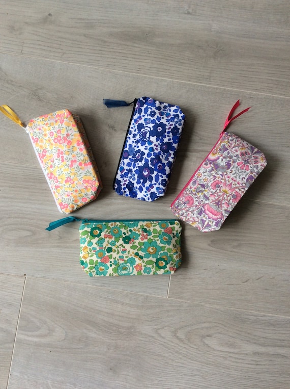 Small Liberty Pencil Case, Makeup Bag, Bag Kit, Small Pencil Case 