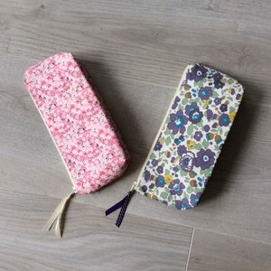 Trousse, trousse scolaire, trousse à crayons, trousse écolier, Liberty, trousse de sac, trousse à maquillage, pochette