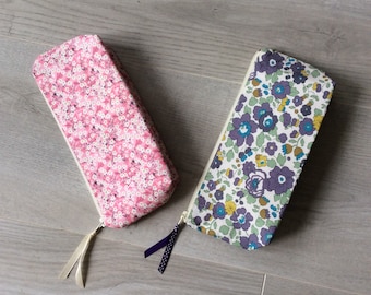 Pencil case, school pencil case, pencil case, school pencil case, Liberty print, bag pouch, makeup bag, pouch