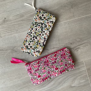Trousse, trousse scolaire, trousse à crayons, trousse écolier, Liberty, trousse de sac, trousse à maquillage, pochette