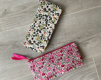 Pencil case, school pencil case, pencil case, school pencil case, Liberty print, bag pouch, makeup bag, pouch