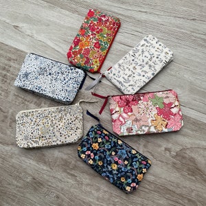 Petite trousse en Liberty, trousse à maquillage, trousse de sac, petite trousse