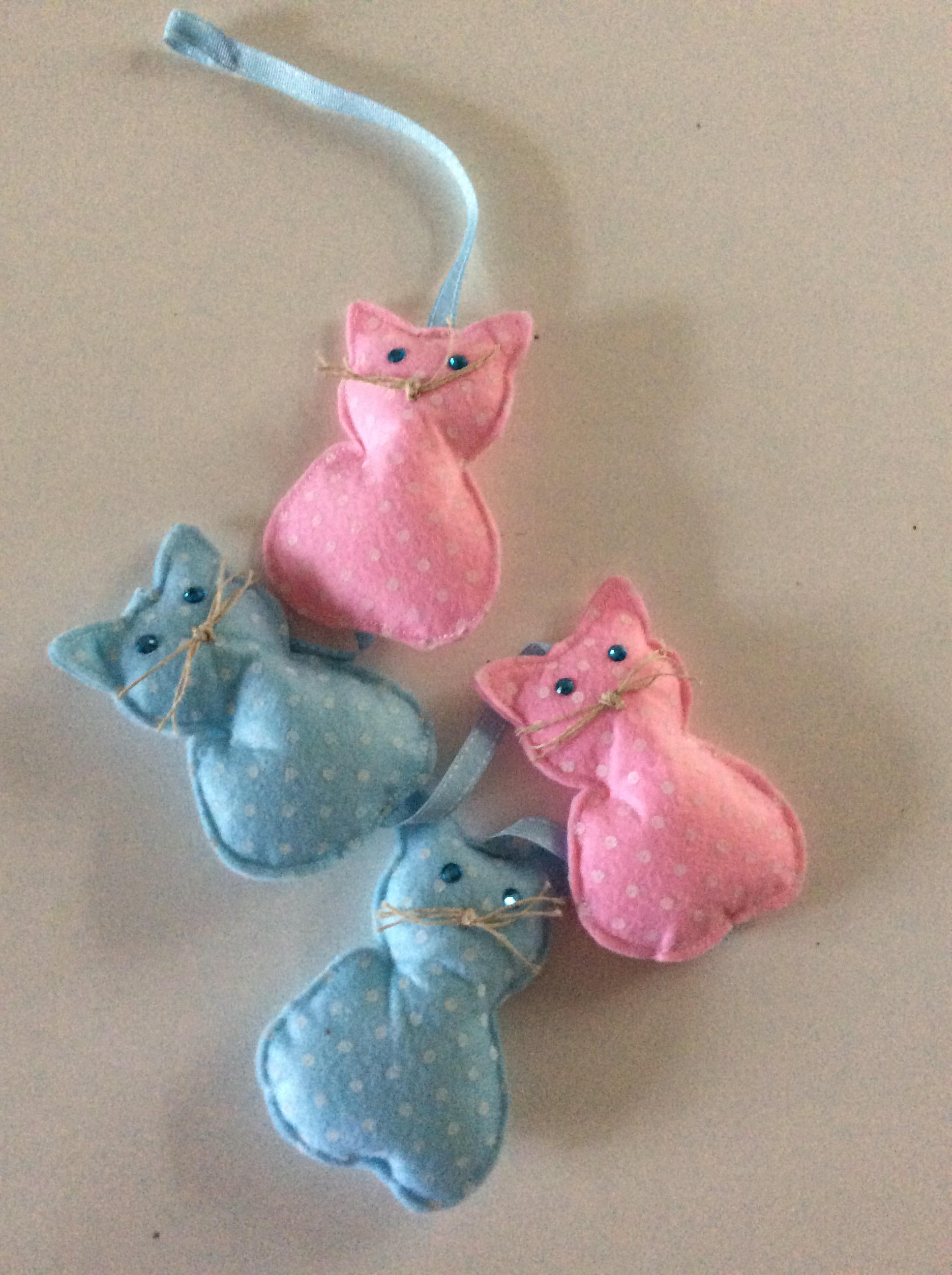 Guirlande, Guirlande Chats, Tissu, Décorative, Accessoire de Décoration