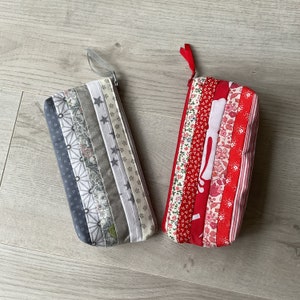 Pencil case, school kit, pencil case, school kit, patchwork, bag kit, makeup bag, pouch