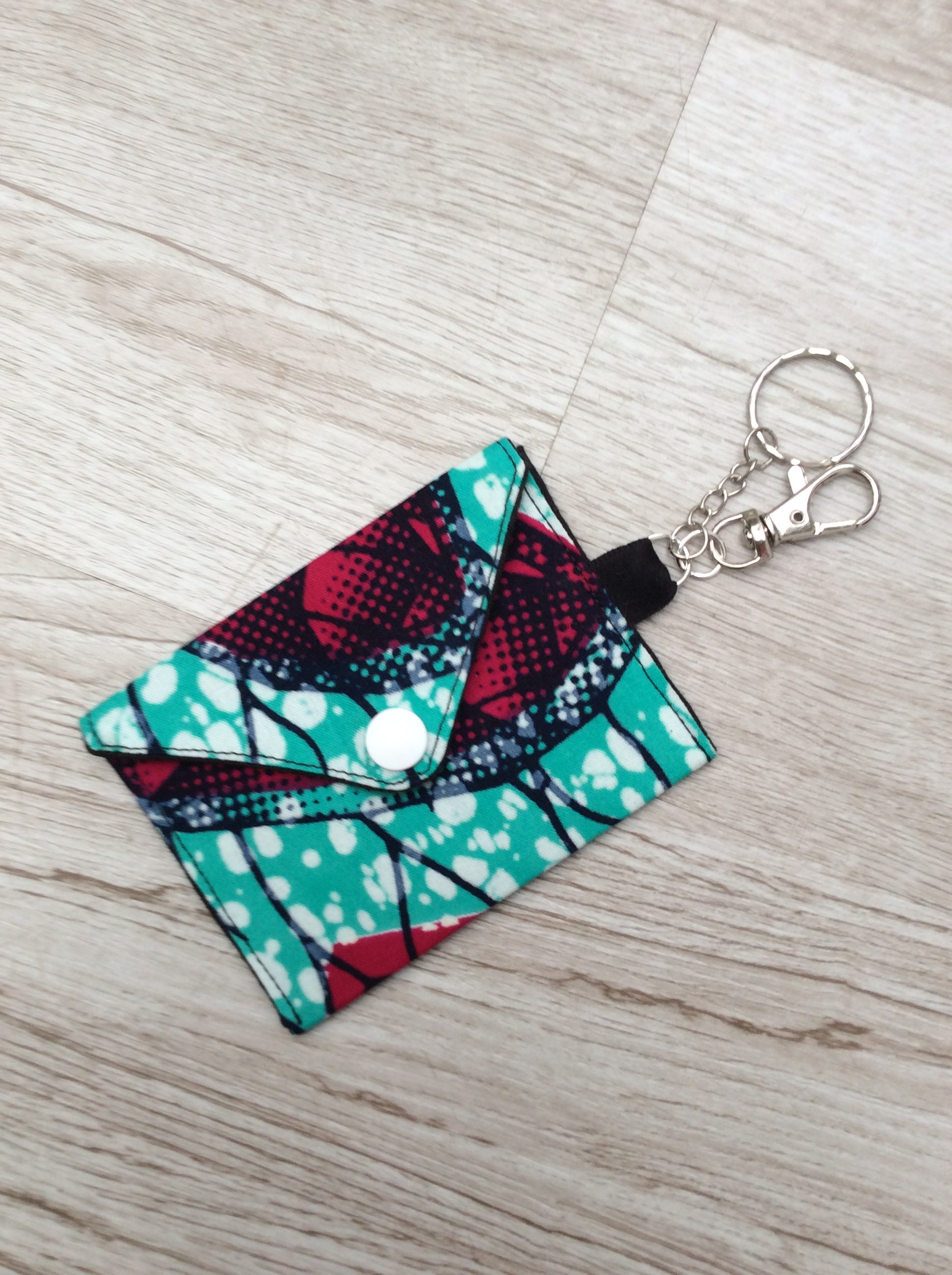 Wax Pouch Keychain, Card Holder, Key Ring, Fabric Pouch - Etsy