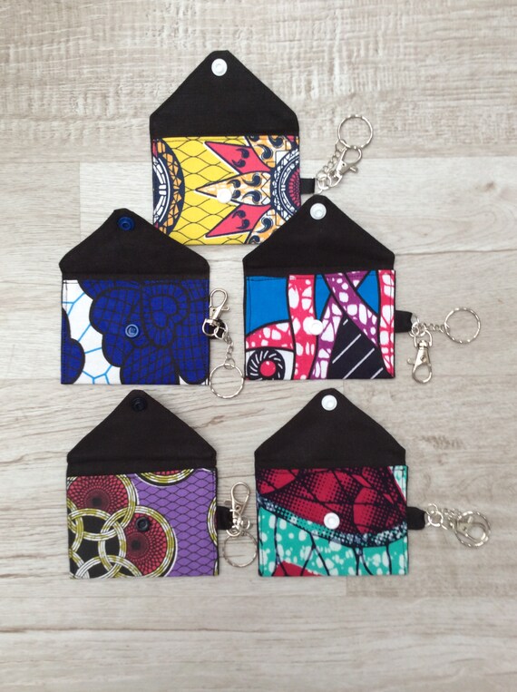 Wax Pouch Keychain, Card Holder, Key Ring, Fabric Pouch - Etsy