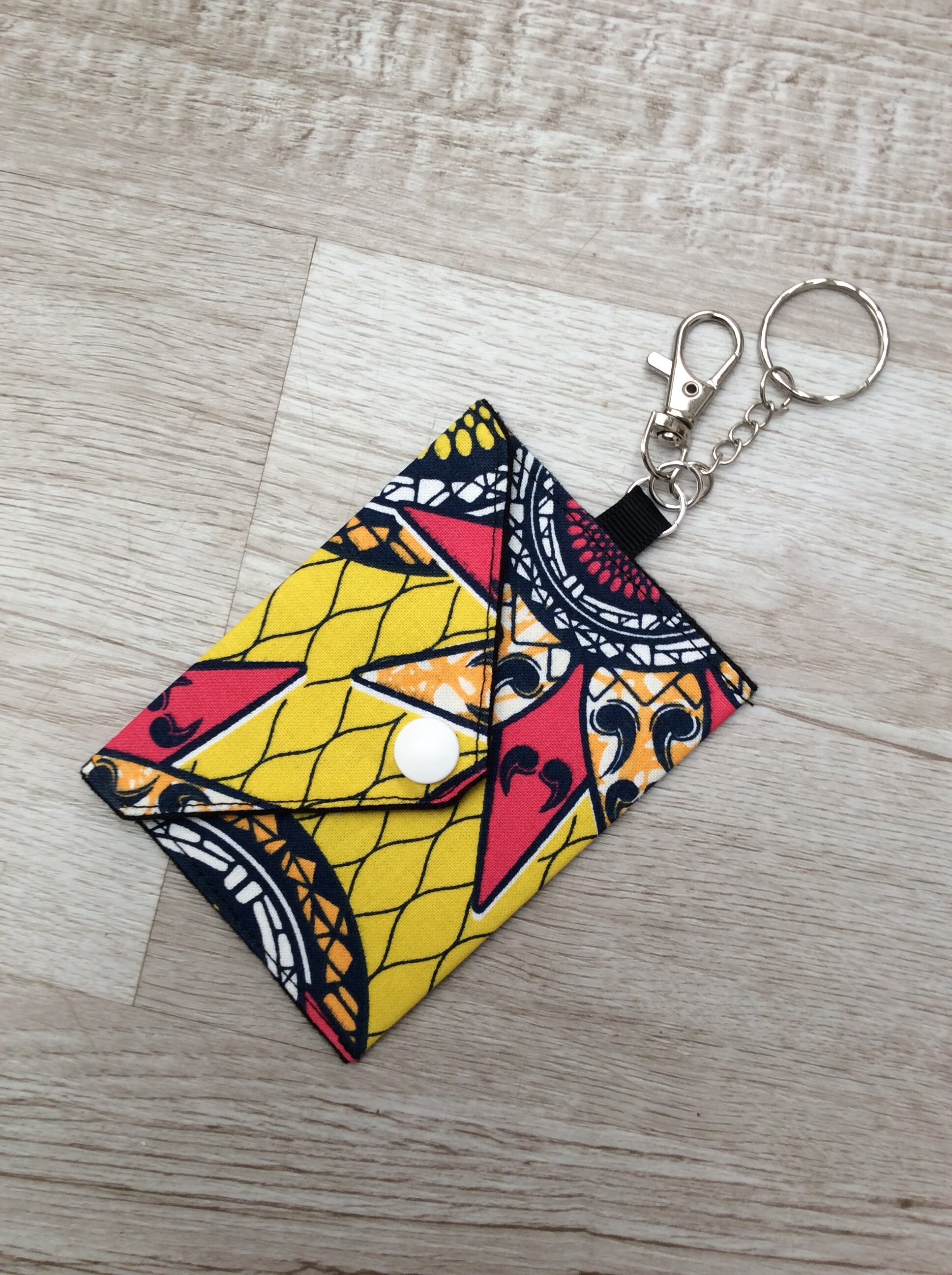 Wax Pouch Keychain, Card Holder, Key Ring, Fabric Pouch - Etsy