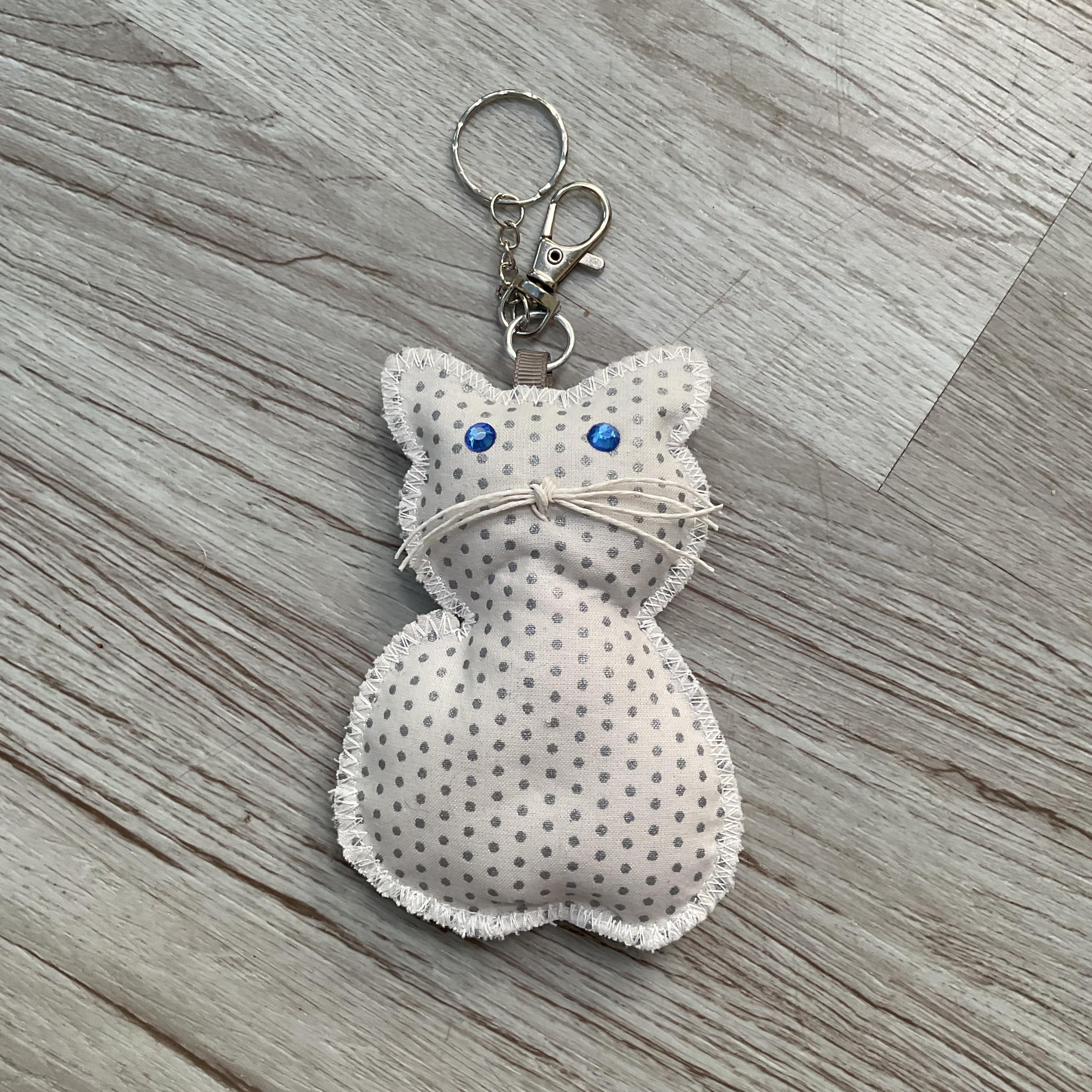 Lot De 8 Mousquetons Chat En Métal – Blanc, Ressort, 35x28 Mm, Ouverture 10 Mm – Pour Sacs, Bijoux DIY, Camping, Porte-clés – Mignon Et Résistant