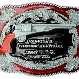 Army 44 Americas Pioneer Heritage Military Belt Buckle in Presentation Box