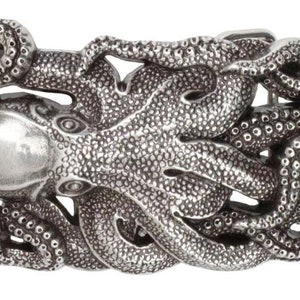 Octopus verzilverde trofee-gesp in presentatiedoos