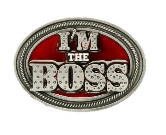 I'm The Boss Belt Buckle | Etsy
