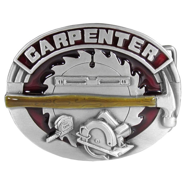 Carpenter Belt Buckle with Presentation Box