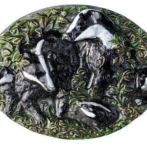Badger Belt Buckle with Presentation Box