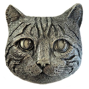Cat Head Extreme 3D Belt Buckle with Presentation Box