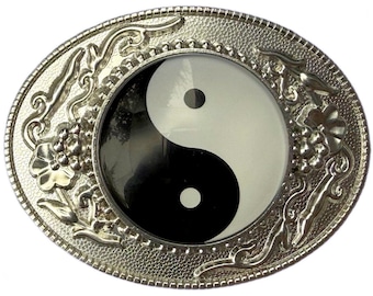 Ying Yang Symbol Belt Buckle In Gift Box