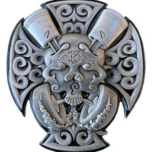 Gesp met Skull & Pistons