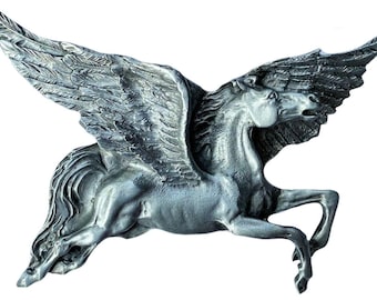 New Pegasus Winged Horse Flying Mythic Vintage Belt Buckle  display picture 3