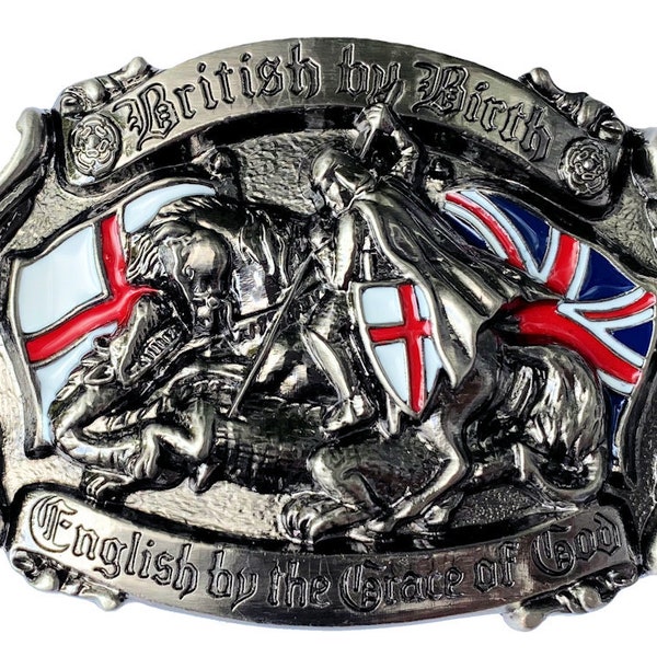 British By Birth Belt Buckle with Presentation Box