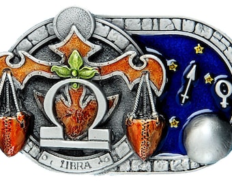 Libra Star Sign Belt Buckle