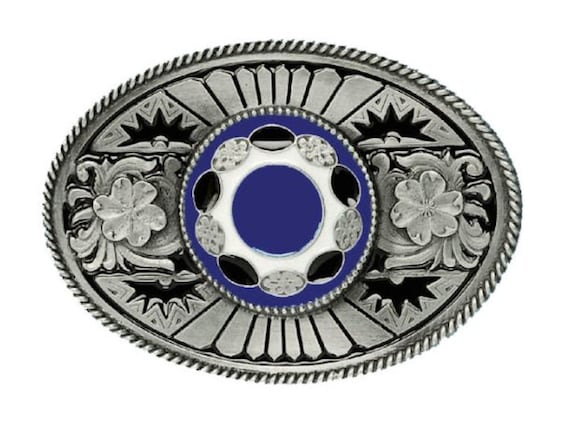 Oval With Stone Belt Buckle - Etsy display picture 1