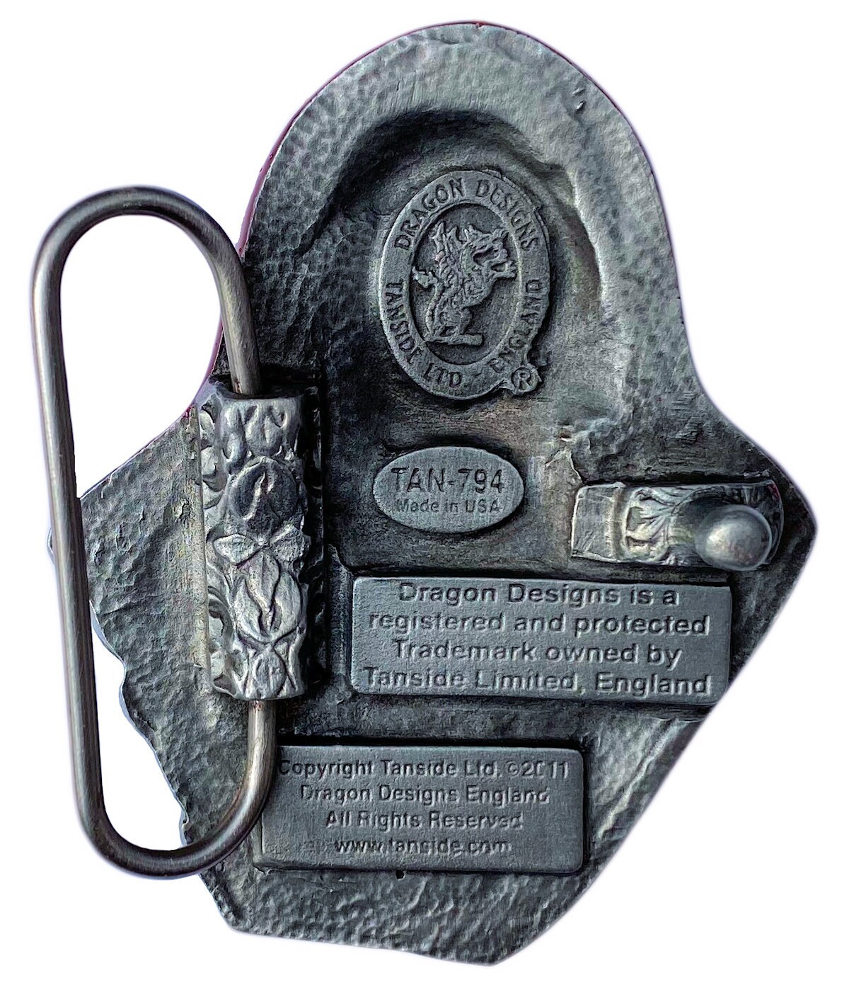 DRAGON DESIGNS TANSIDE LTD. Vampire Gothic Bat Belt Buckle