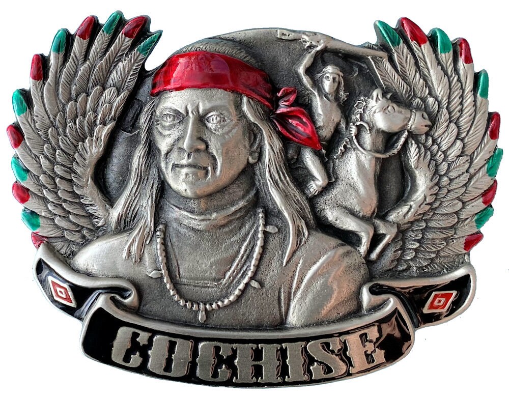 Cochise Western Belt Buckle With Presentation Box - Etsy display picture 1