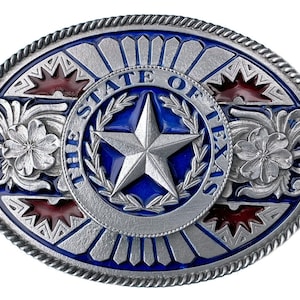 The State of Texas Belt Buckle with Presentation Box