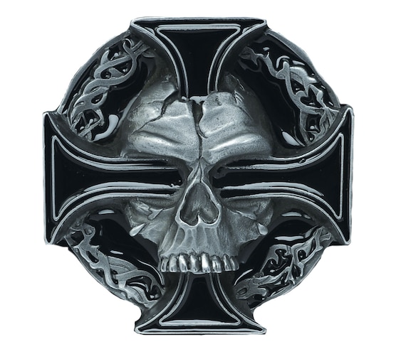 Skull Cross Belt Buckle