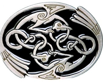 Celtic Bird Belt Buckle with Presentation Box
