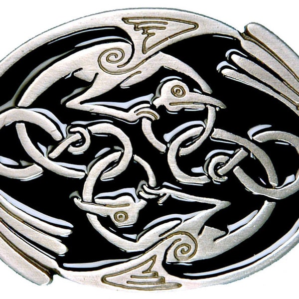 Celtic Bird Belt Buckle with Presentation Box