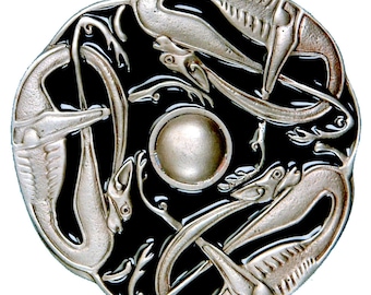 Celtic Dog Belt Buckle