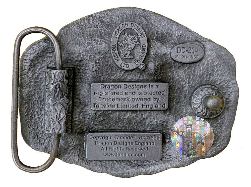 The Wild West Gambler Belt Buckle With Presentation Box Etsy