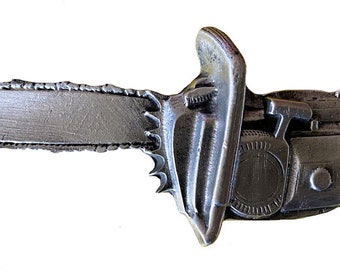 Chainsaw Novelty Belt Buckle with Presentation Box