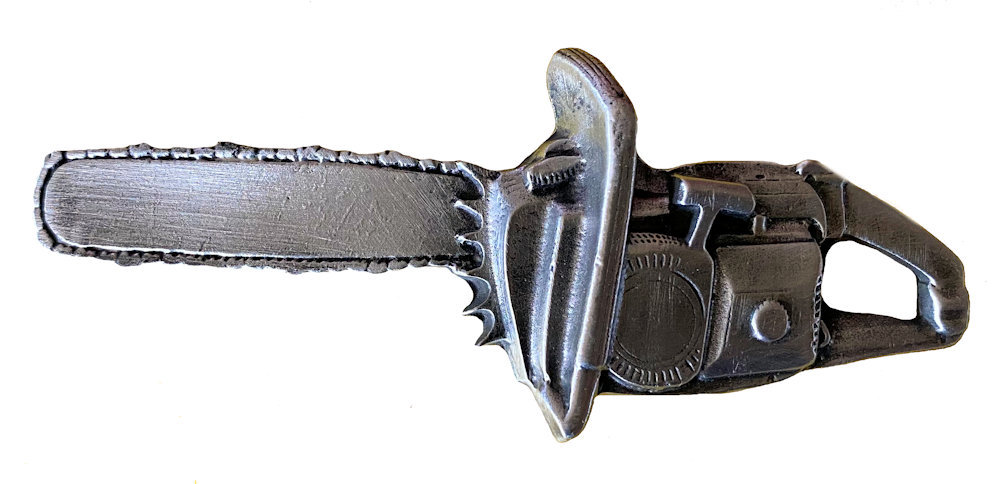 Chainsaw Novelty Belt Buckle with Presentation Box