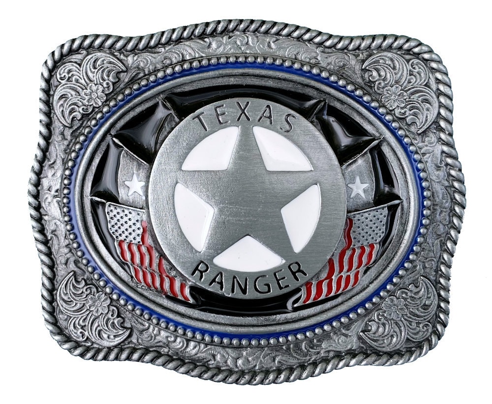 Texas Ranger Belt Buckle With Presentation Box - Etsy