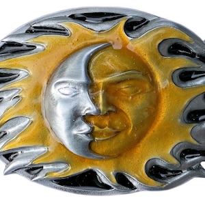 Sun and Moon Belt Buckle in Presentation Box