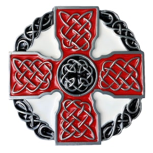 Celtic Cross Belt Buckle with Presentation Box