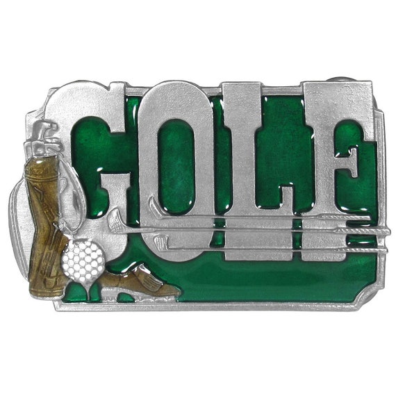 Golf Belt Buckle With Presentation Box Etsy
