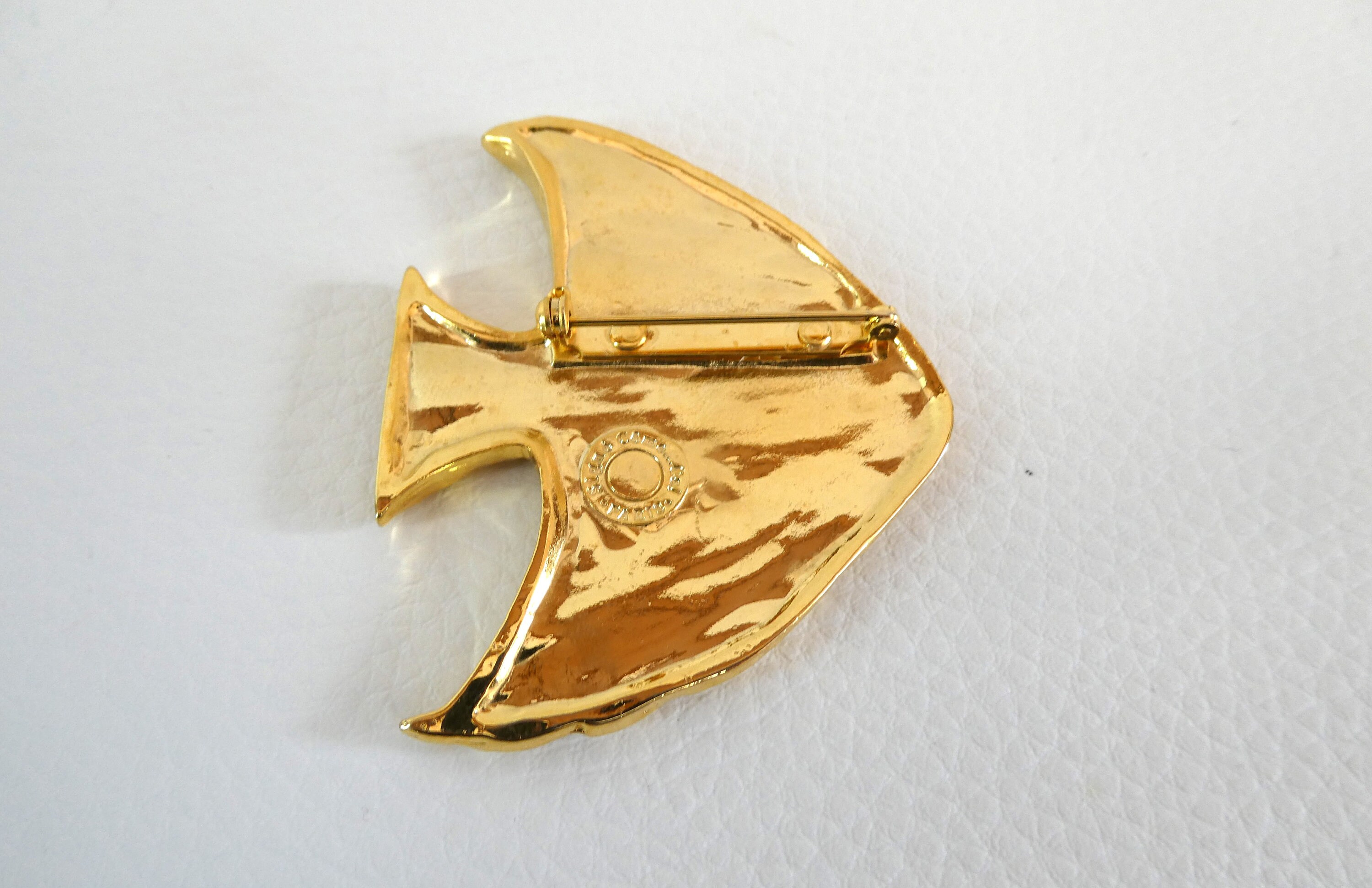 Broche Vintage Signée Césarée Paris - Bijou De Collection - Occasion