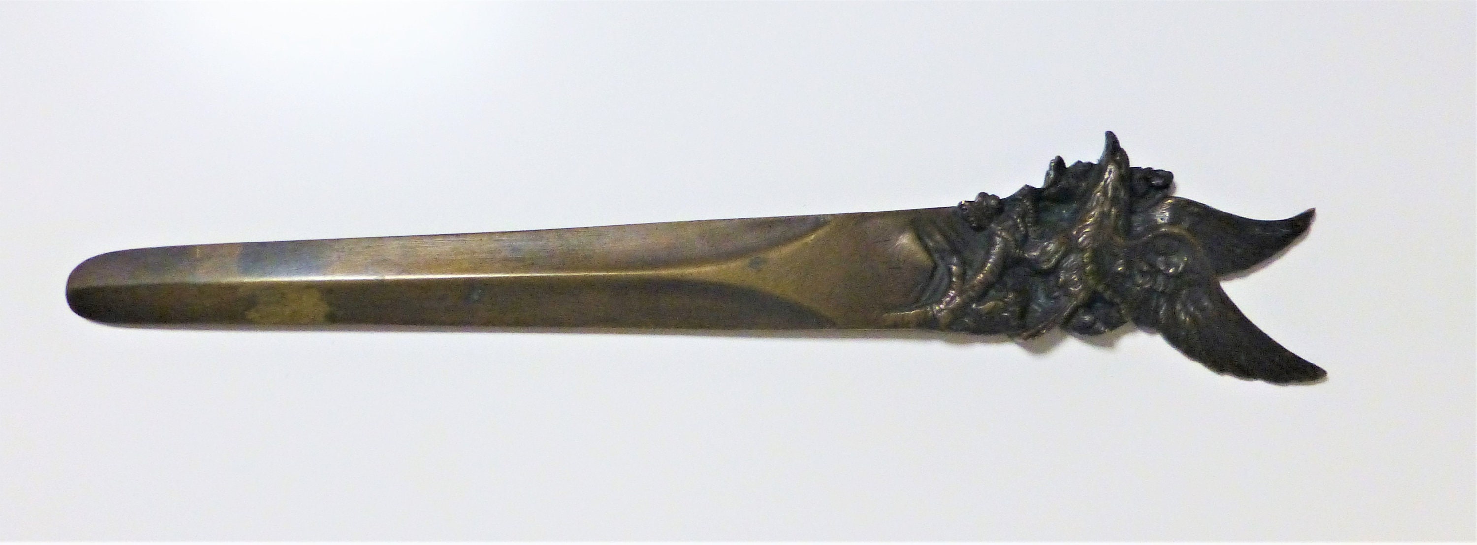 Coupe-papier Souvenir Sainte-Anne En Bronze Argenté - Collection Napoléon III, Origine France