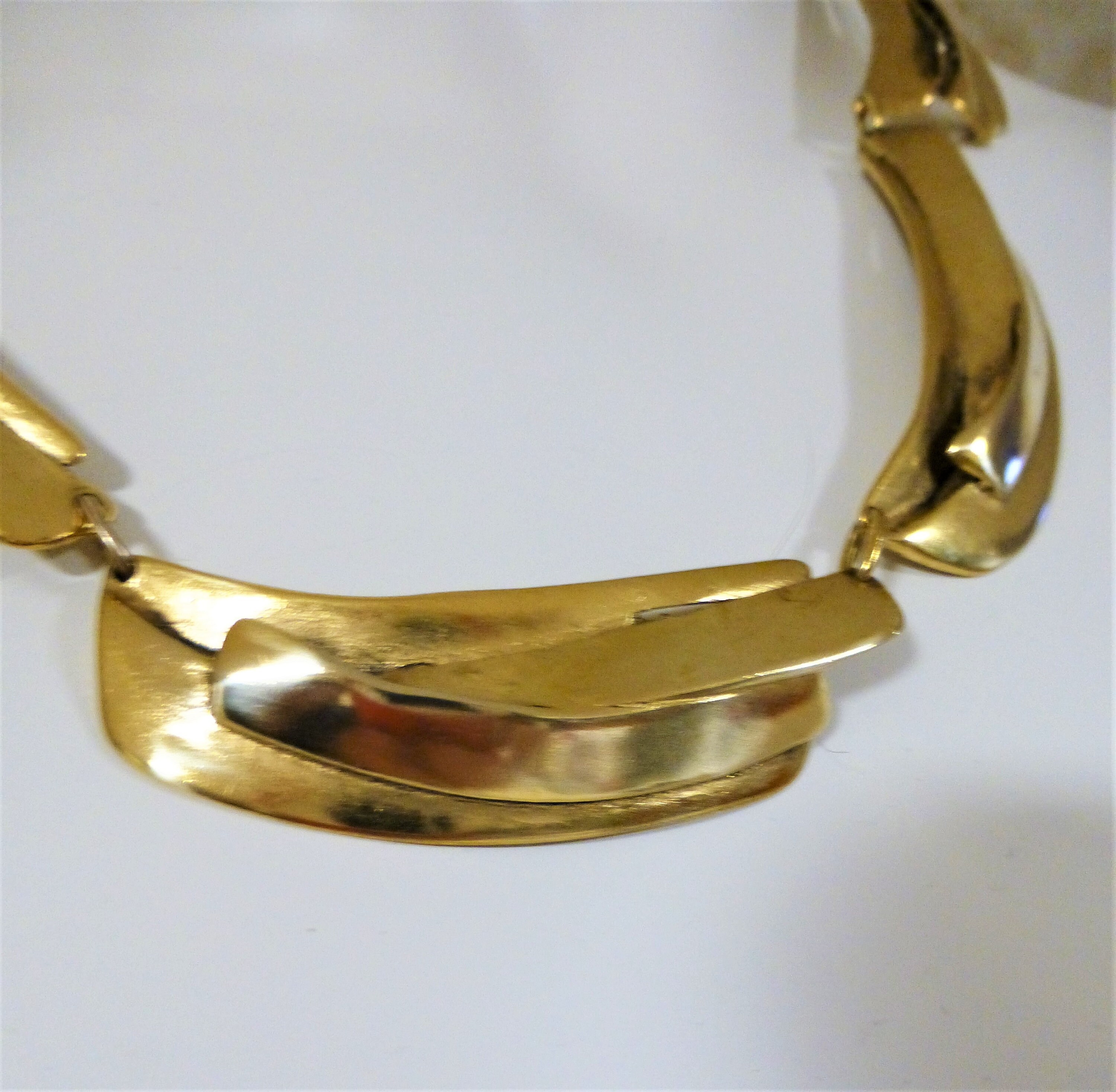 Collier Créateur En Bronze M.Buffet - Bijou Artisanal Unique - Neuf Sans Emballage