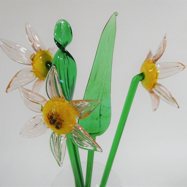 Fleurs en verre Murano