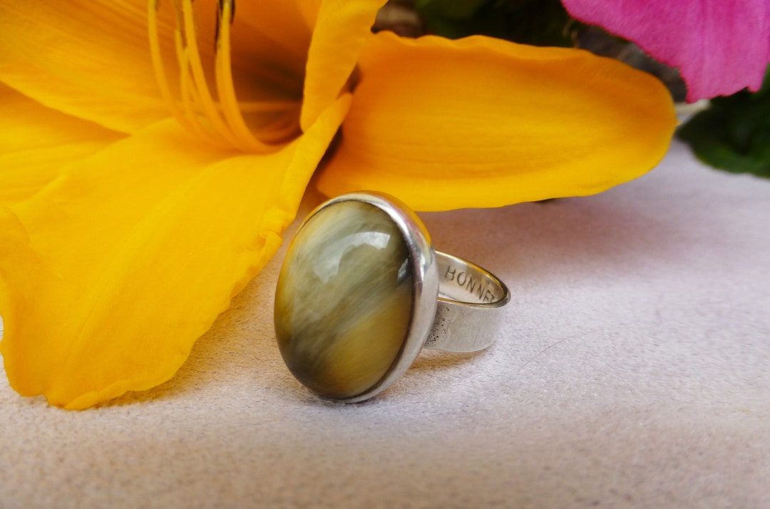 Designer Ring in Solid Silver Signed BONNET - Etsy