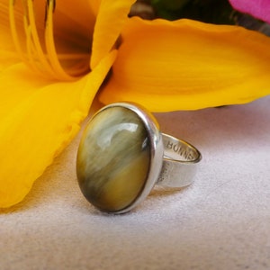Designerring aus massivem Silber, signiert BONNET