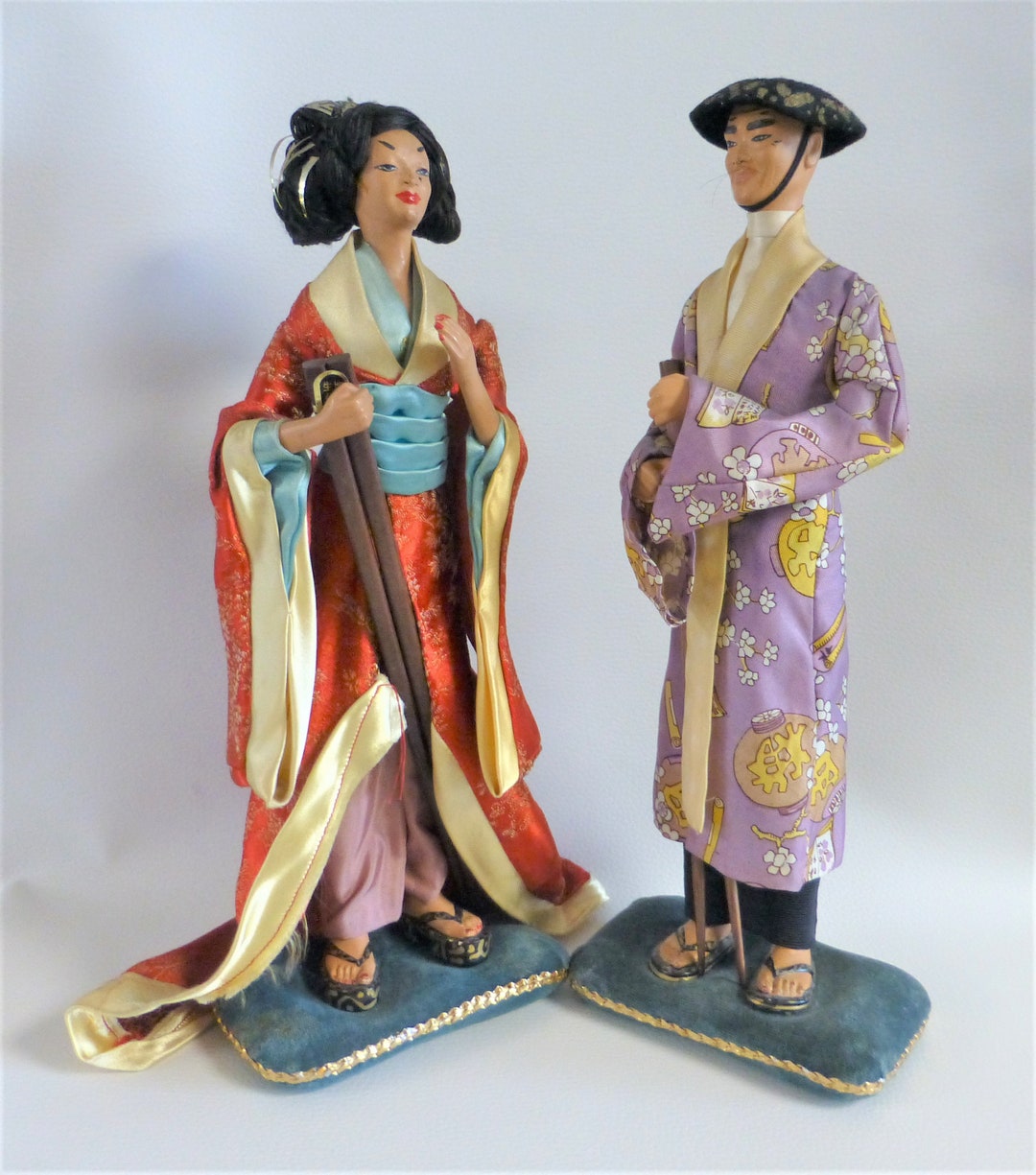 LOT De 38 Figurines Asiatiques Anciennes – Bois Et Métal – Fanfare Chinoise (occasion)