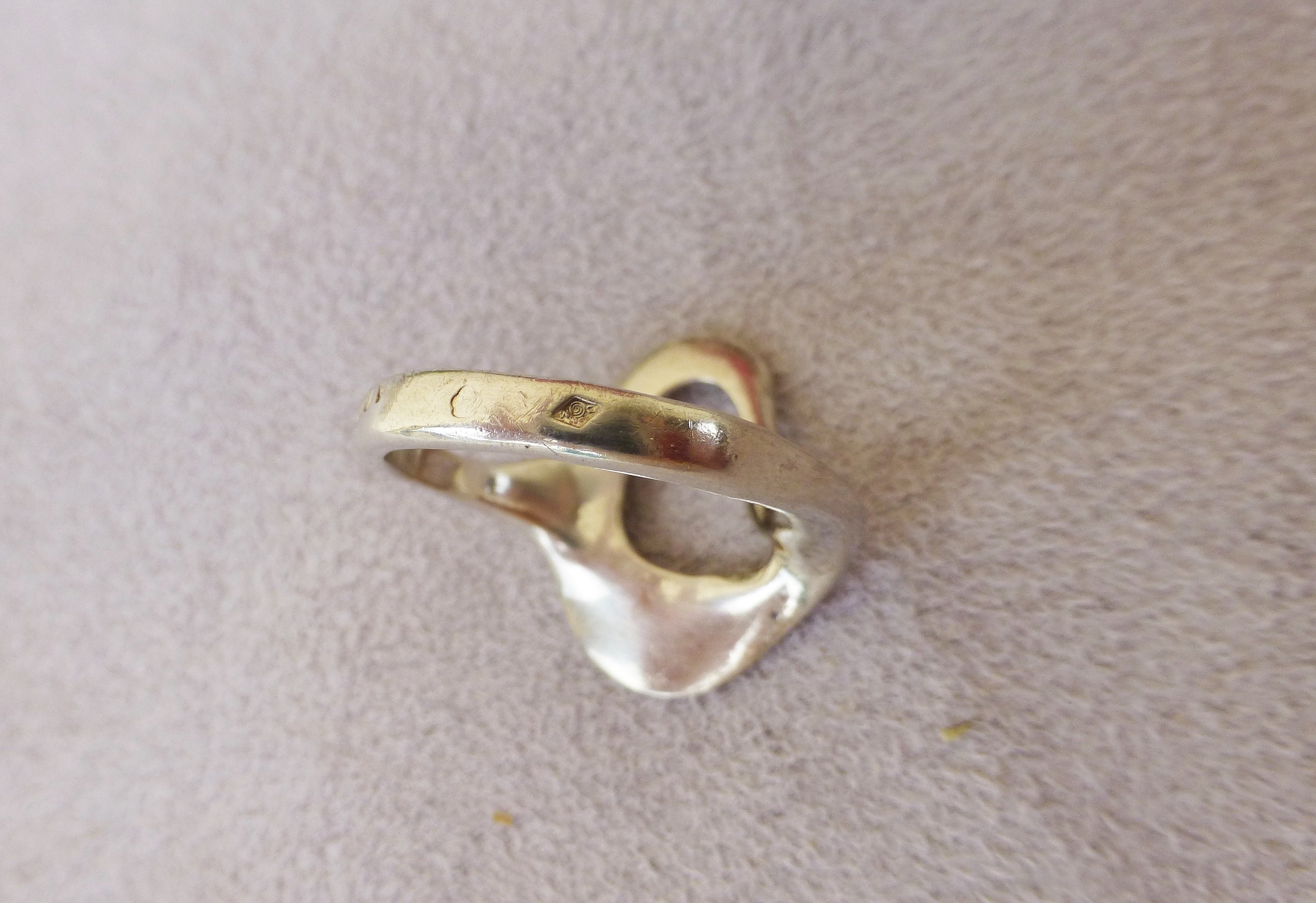Bague Créateur Signée A. Duclos (Frédéric Alain) - Argent Massif 925 - Taille 46 - Années 1950/60