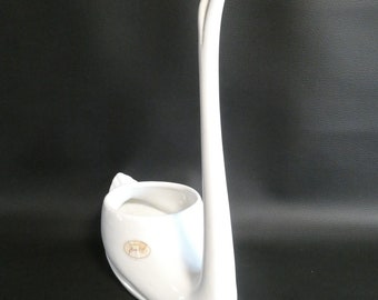 Swan ceramic planter - Seventies period - Signed Florence ARVAL Paris